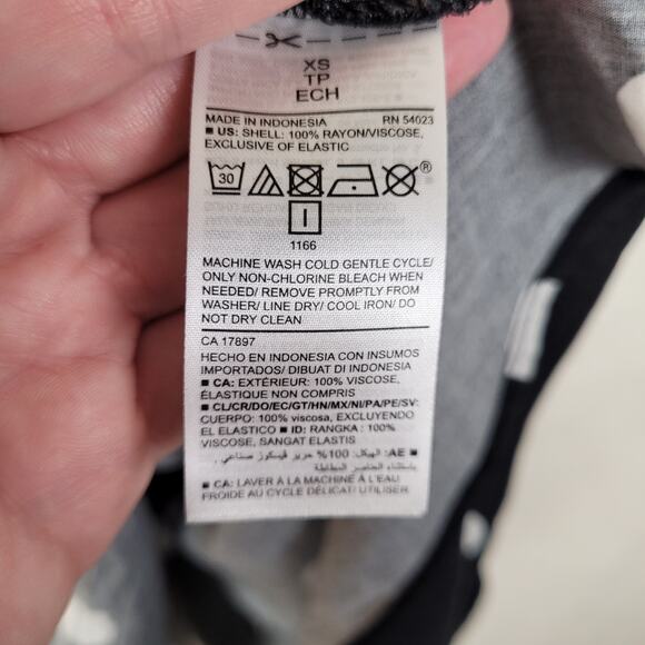 Old Navy Cami black and white polka-dot mini dress XS retro pin up flirty summer - Picture 5 of 7